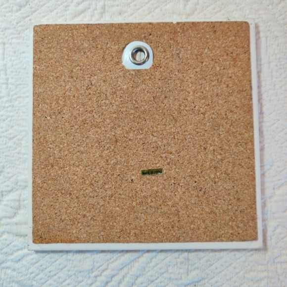 Vintage Barbara Lavallee Ceramic Tile Trivet Wall Hanging Eskimo Dog Sled 1996 - Picture 6 of 6